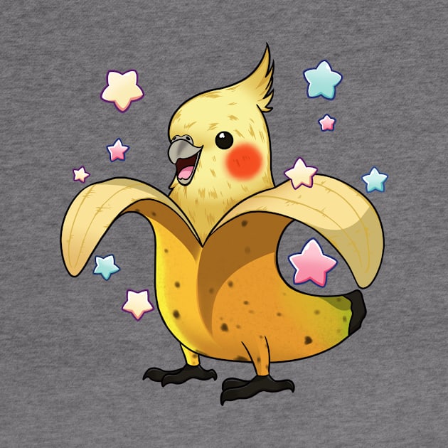 Tropical Fusion: Banana Cockatiel Delight by Holymayo Tee